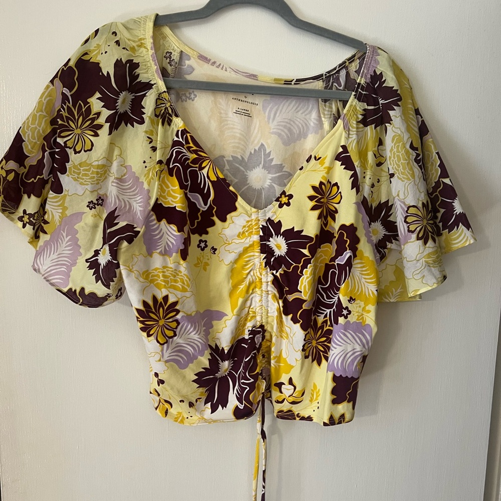 NWOT Anthropologie Ruched Shirt
